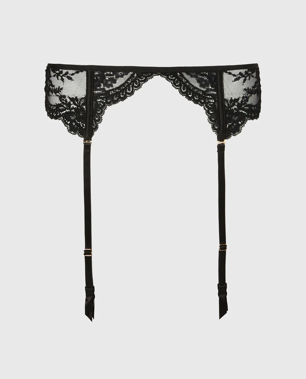 Mesh Garter in Tuxedo Black - Image 4
