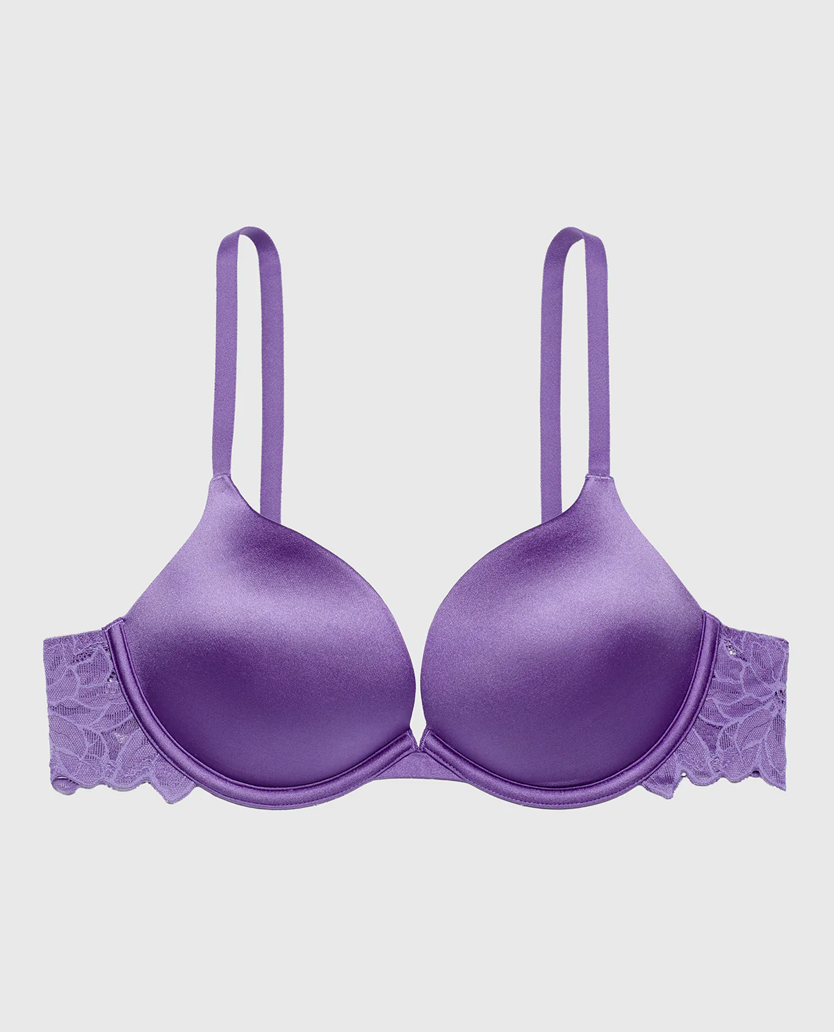 Micro cup push up bra with Reverie Lace Wing in Purple Opulence - Image 5