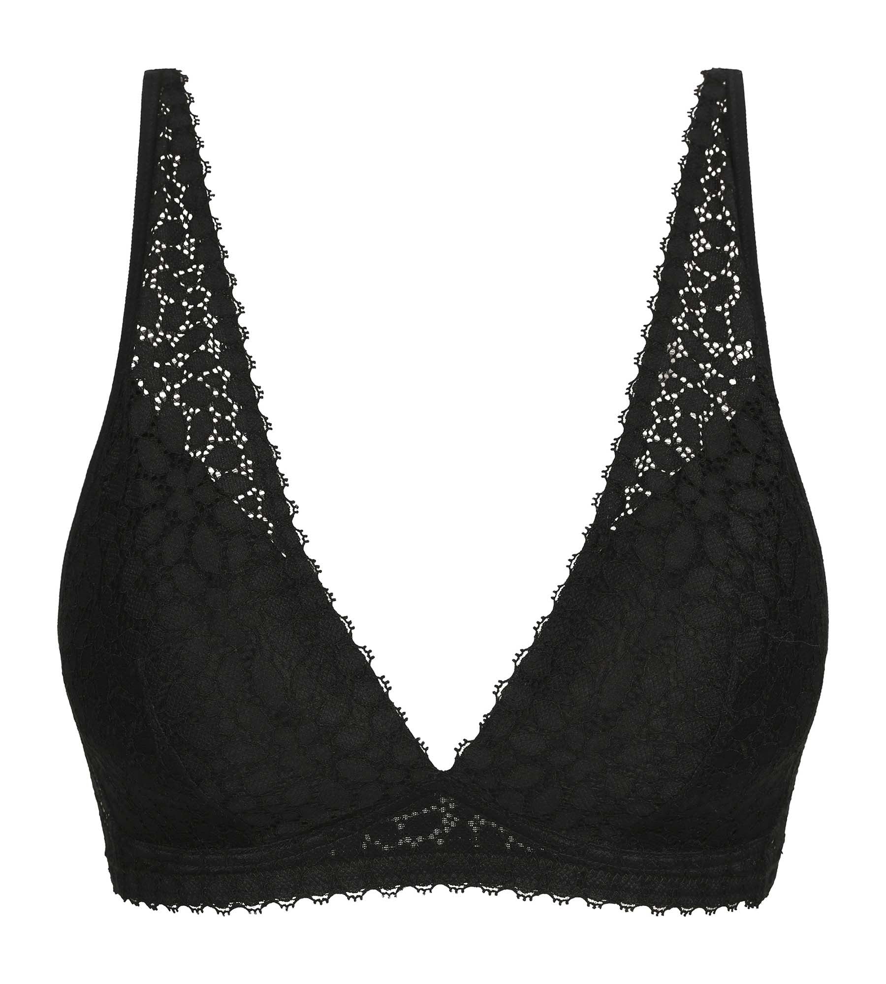 Microfiber triangle bra Daily Dentelle Black