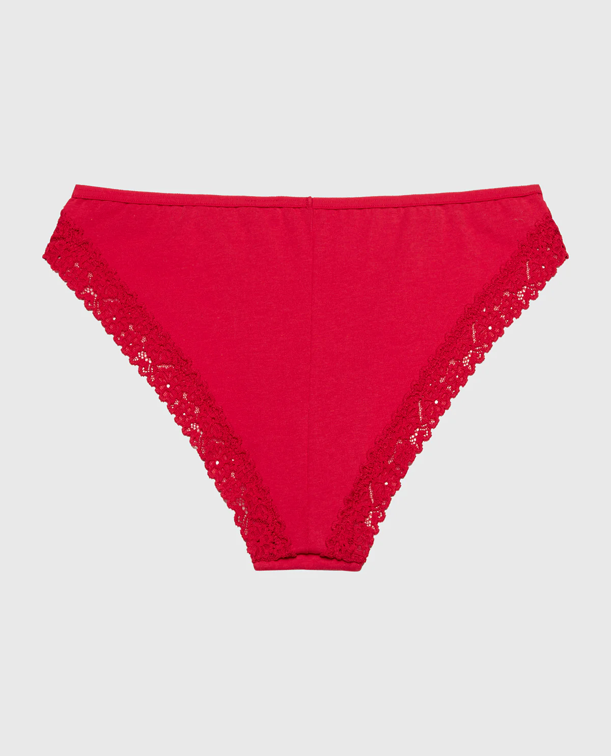 Mini Cheeky  Panty with Cozy Trim in Crimson - Image 5