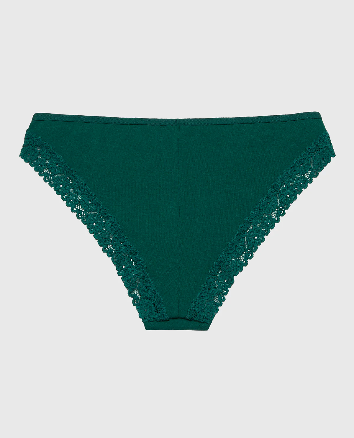 Mini Cheeky  Panty with Cozy Trim in Emerald Green - Image 5