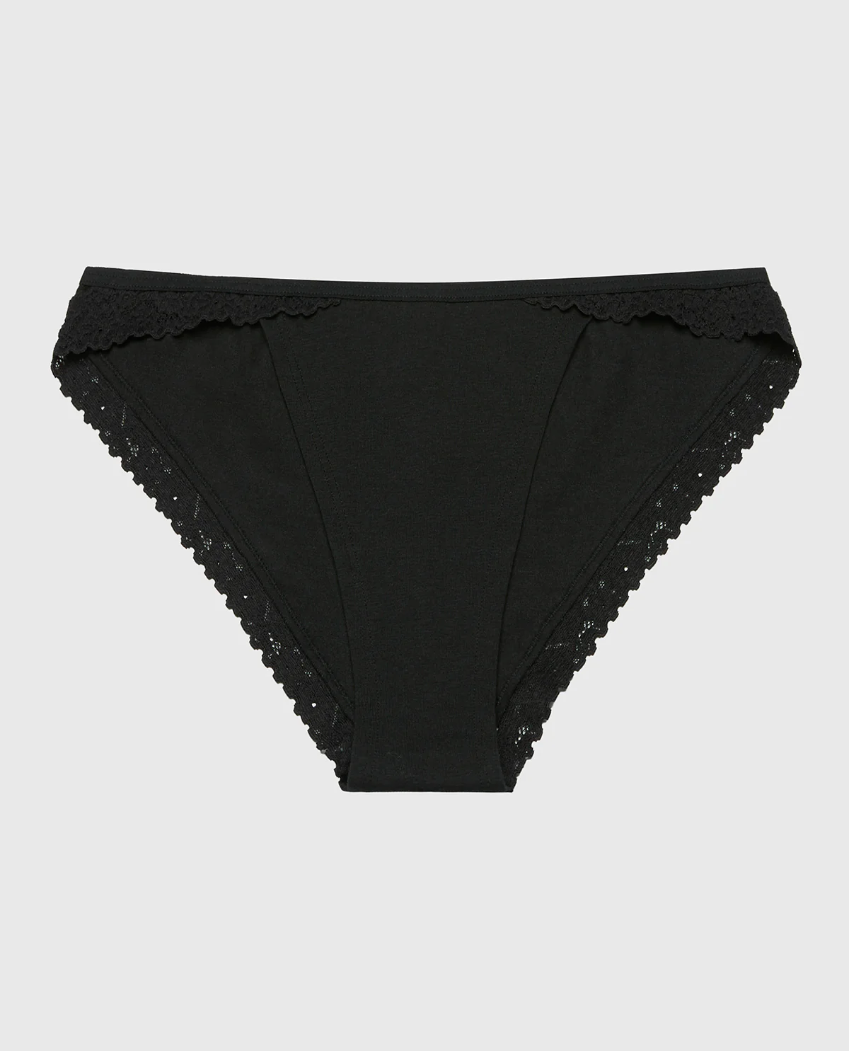 Mini Cheeky Panty with Cozy Trim in Tuxedo Black - Image 4