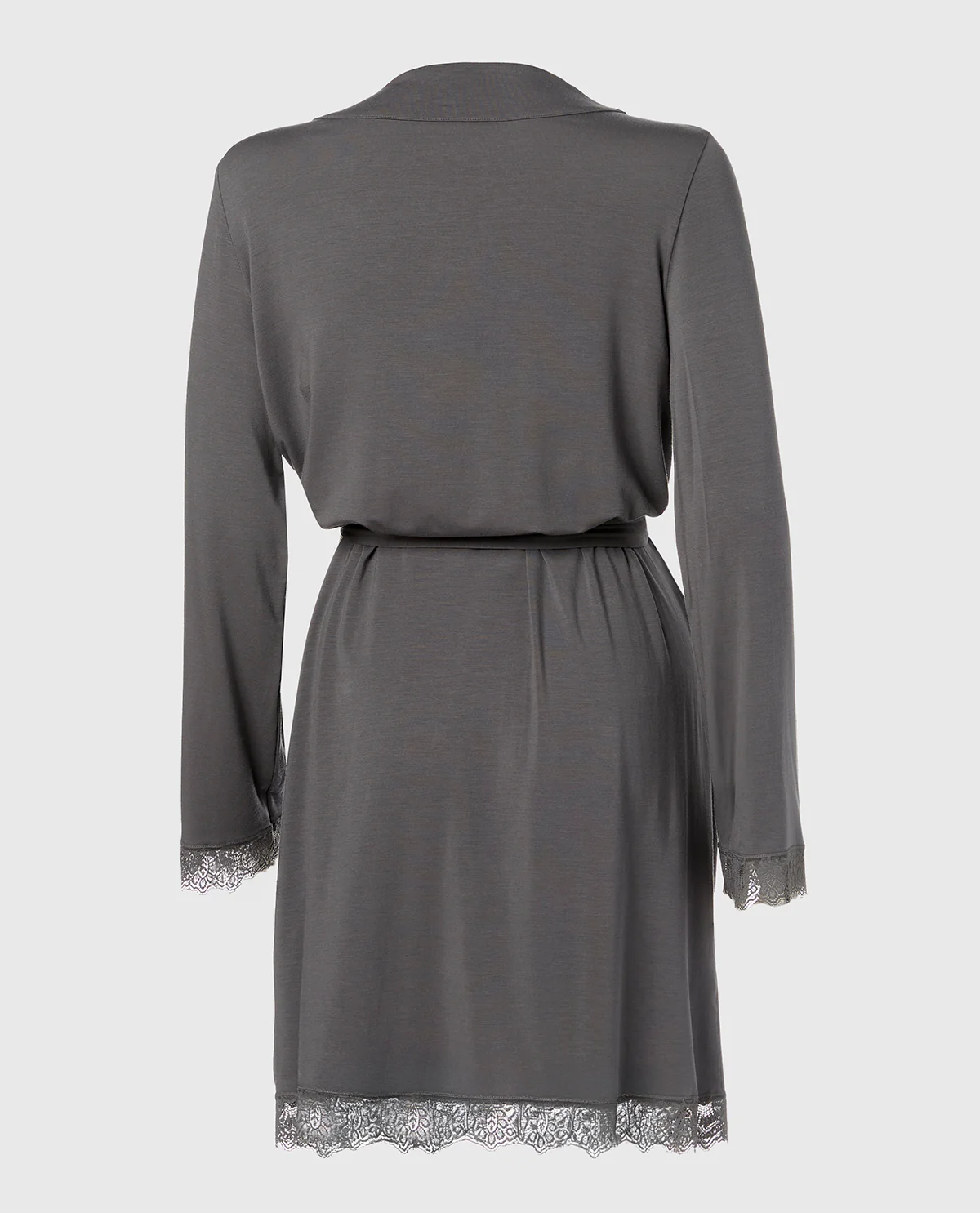 Modal with Lace Trim Rob in Smoked Pearl - Image 5