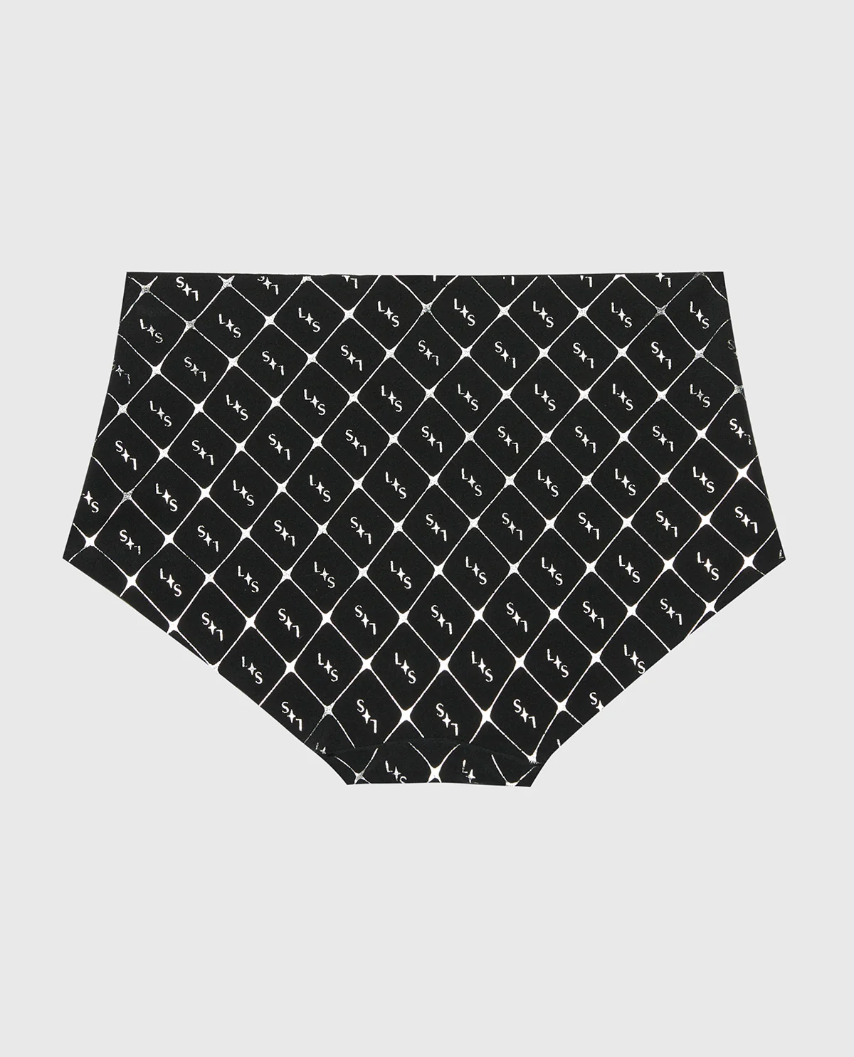 No Show Boyshort Panty in Sparkle Plaid - Image 5