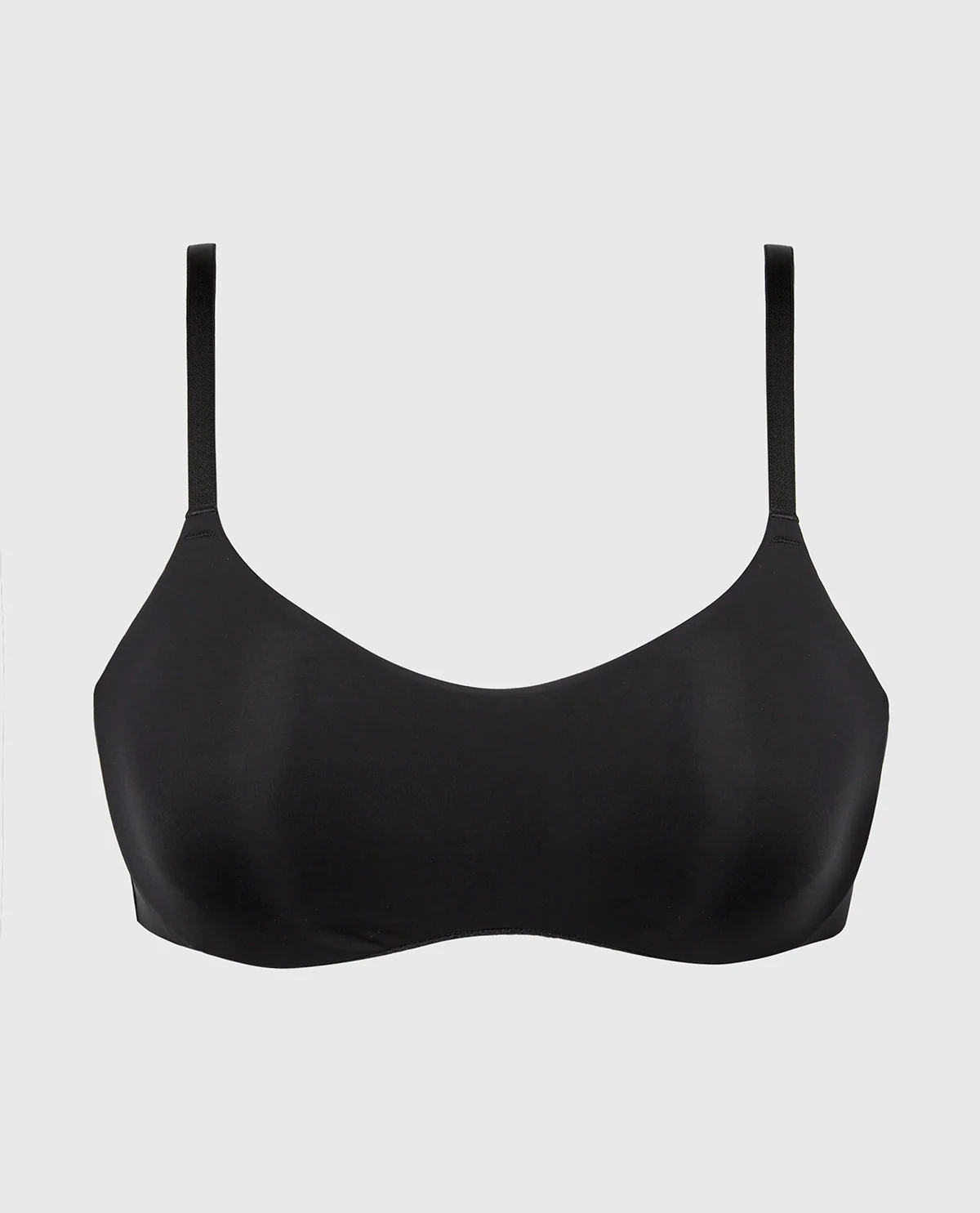 No Show  Bralette With Faux Wire In Tuexdo Black - Image 4