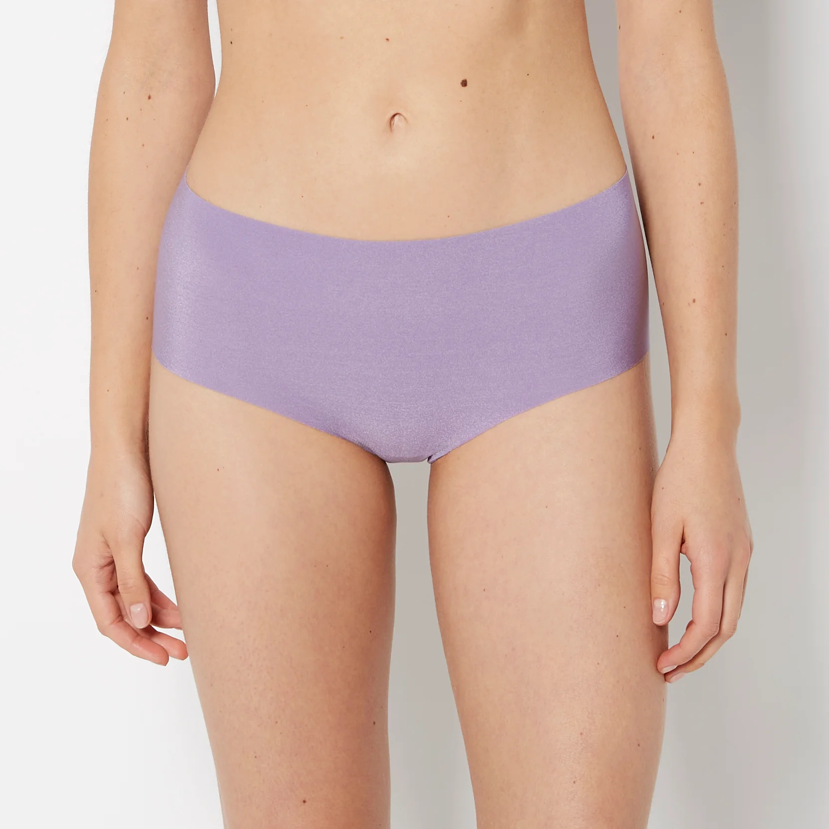 No Show High Waist Brief Panty in Purple Haze