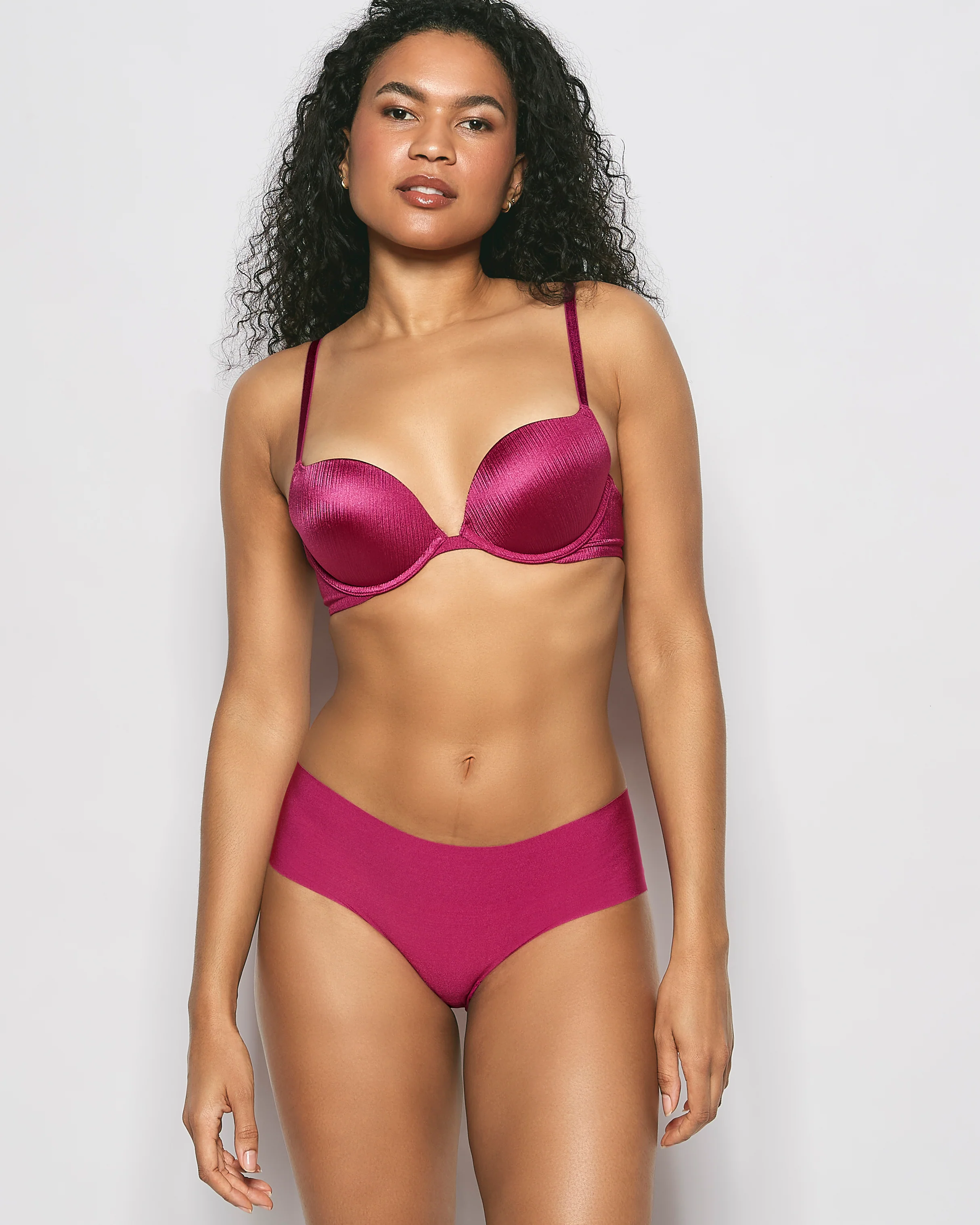 No Show Hipster Panty in Electric Rouge - Image 6