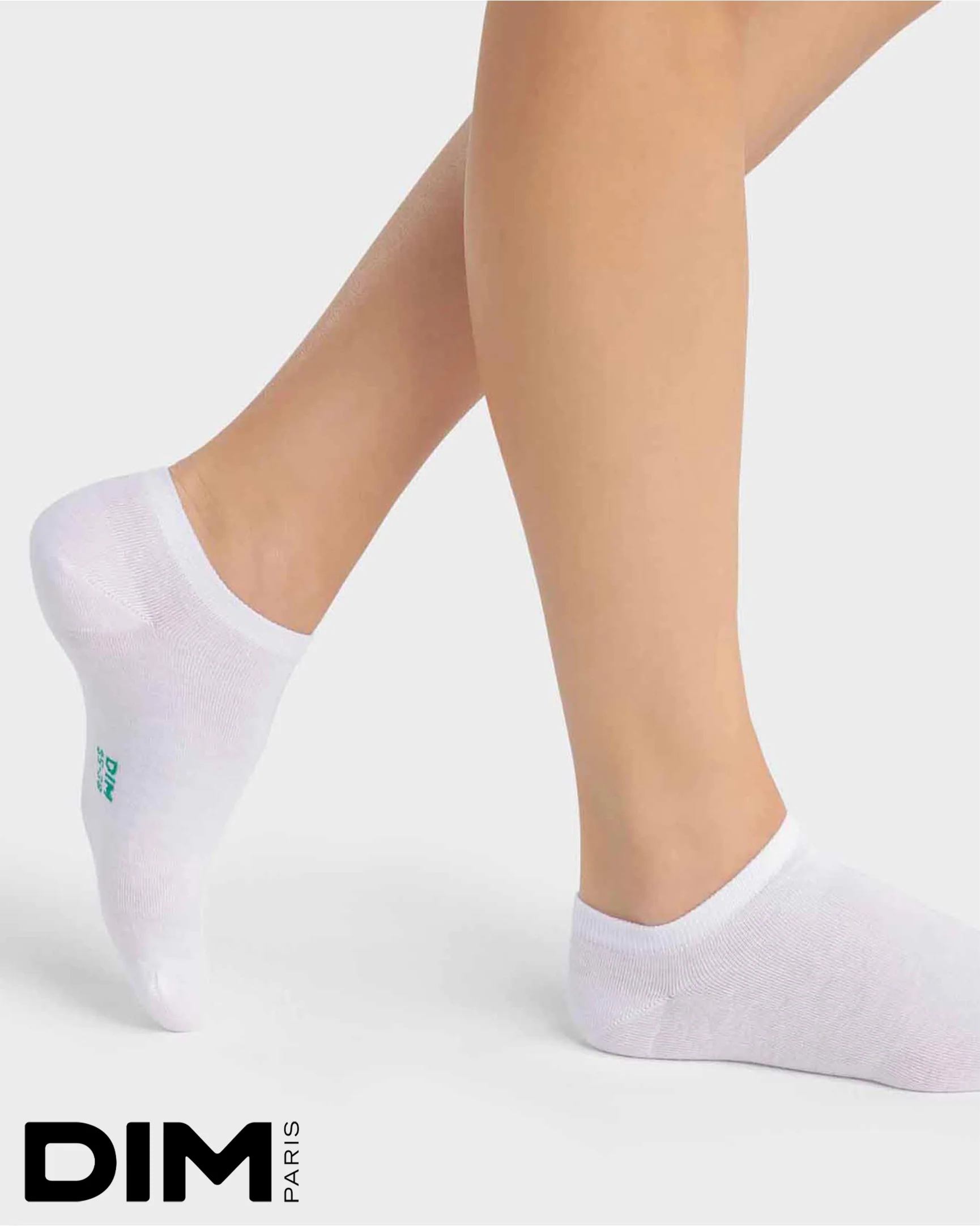 Pack of 2 Cotton Ankle Socks in White