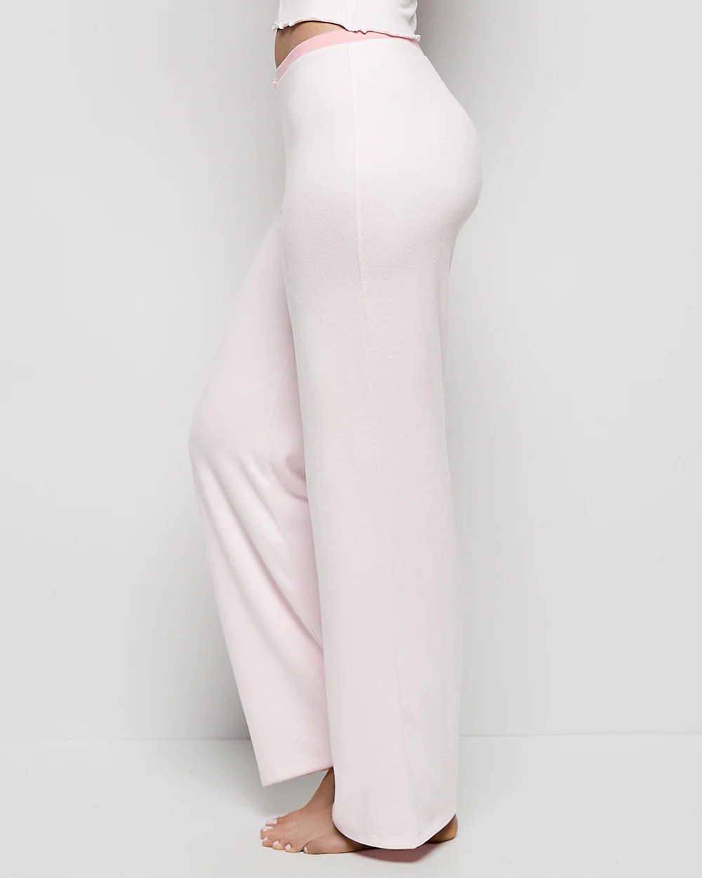 Pajama Pant with Rosette in Pink - Image 2