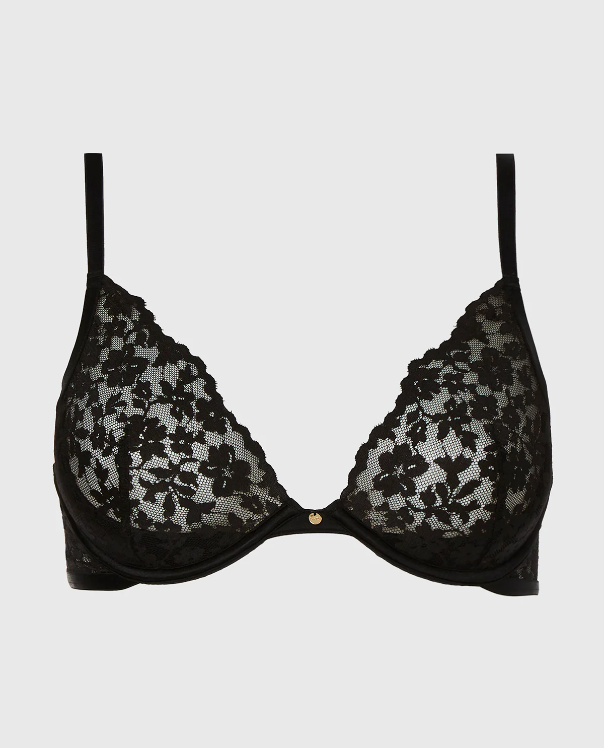 Plunge Bra in Tuxedo Black - Image 4