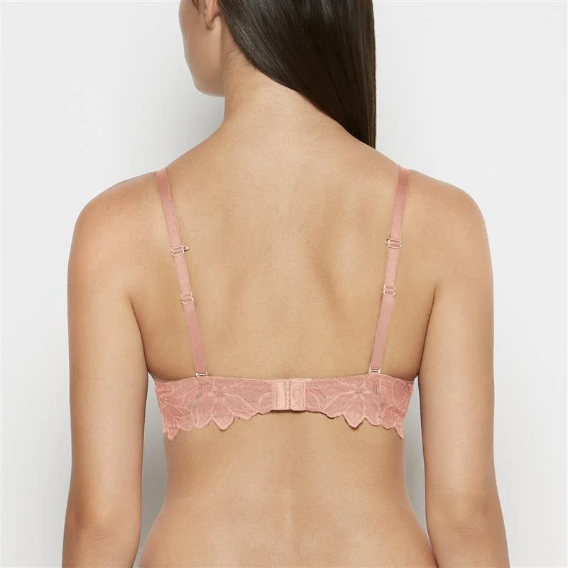 Push Up Bra with all over Reverie Lace in Old Rose - Image 4