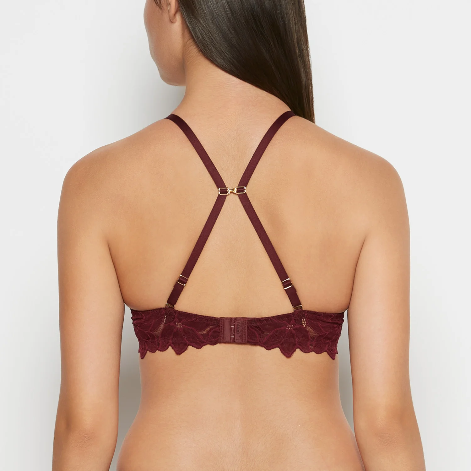 Push Up Bra with all over Reverie Lace in Russian Ruby - Image 4