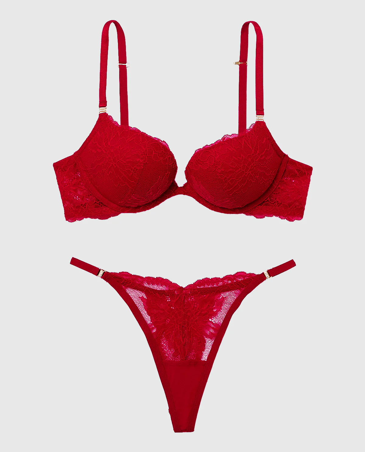 Push Up Bra with Allover Lace - Image 3