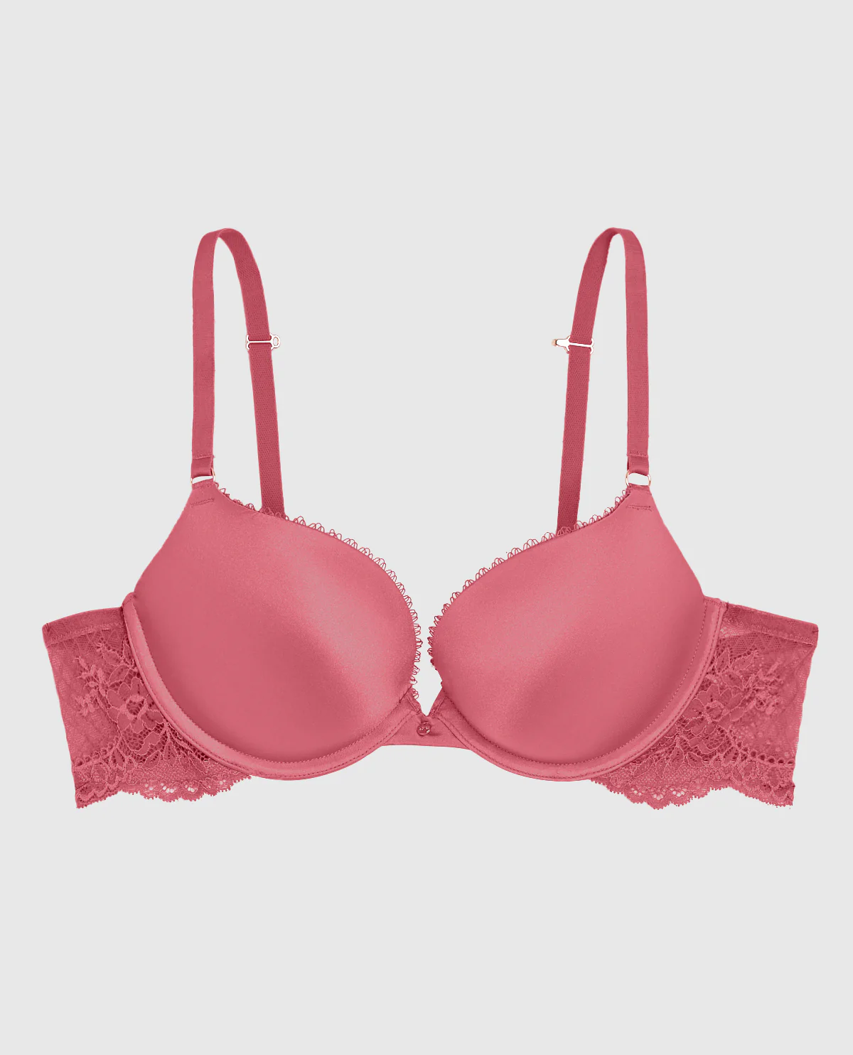 Push Up Bra with Lace Wing in Romantic Pink - Image 5