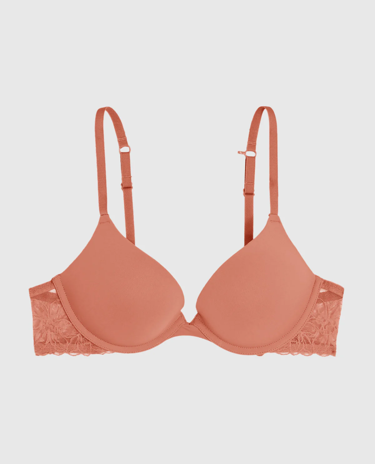 Push Up Bra with Lace Wing in Rosy Blush - Image 5