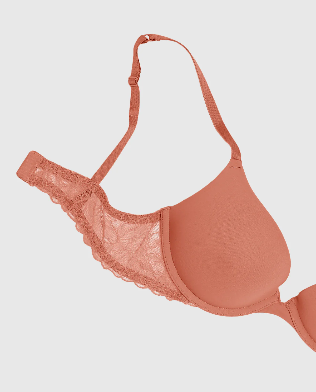 Push Up Bra with Lace Wing in Rosy Blush - Image 6
