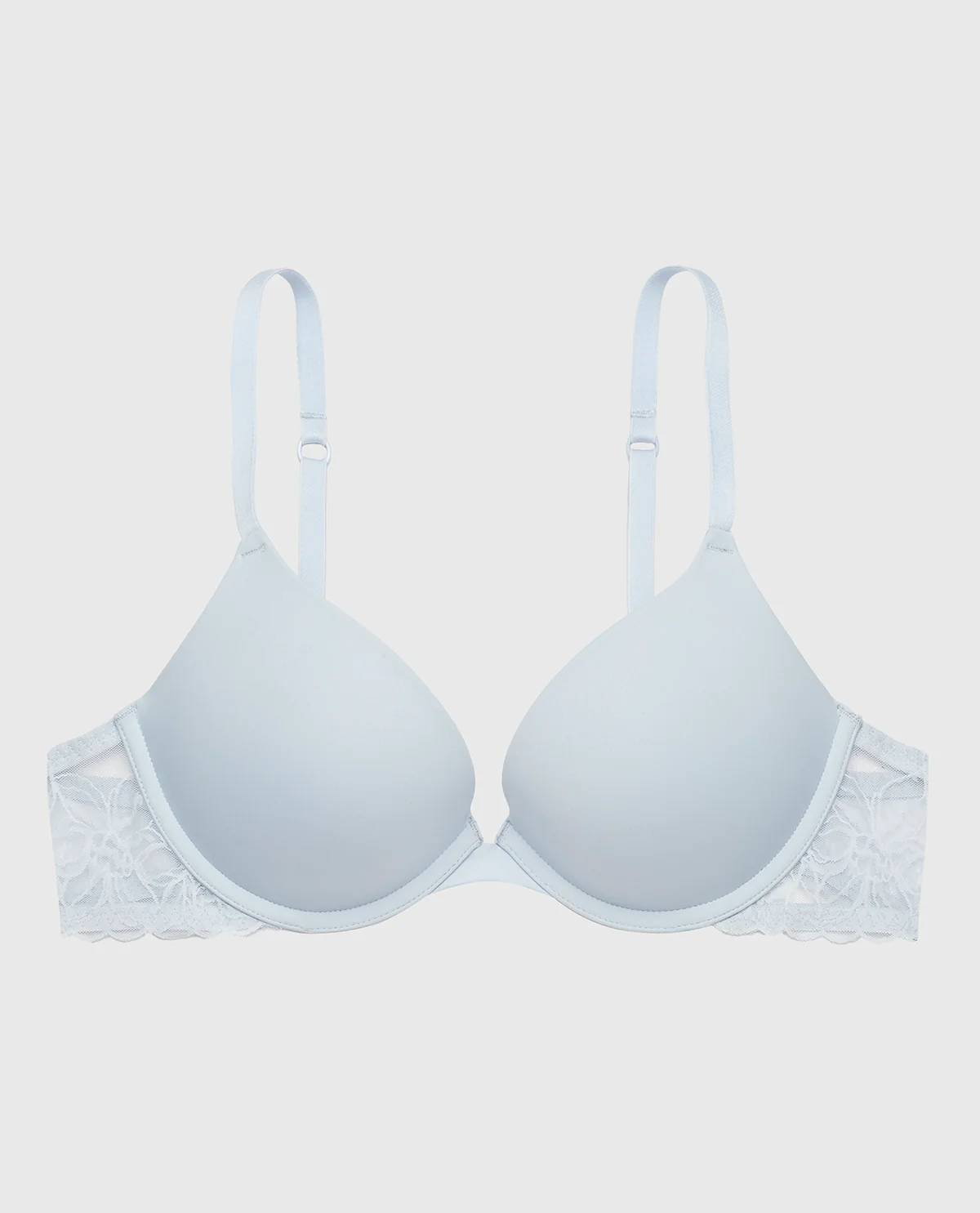 Push Up Bra with Lace Wing in Subdued Blue - Image 5