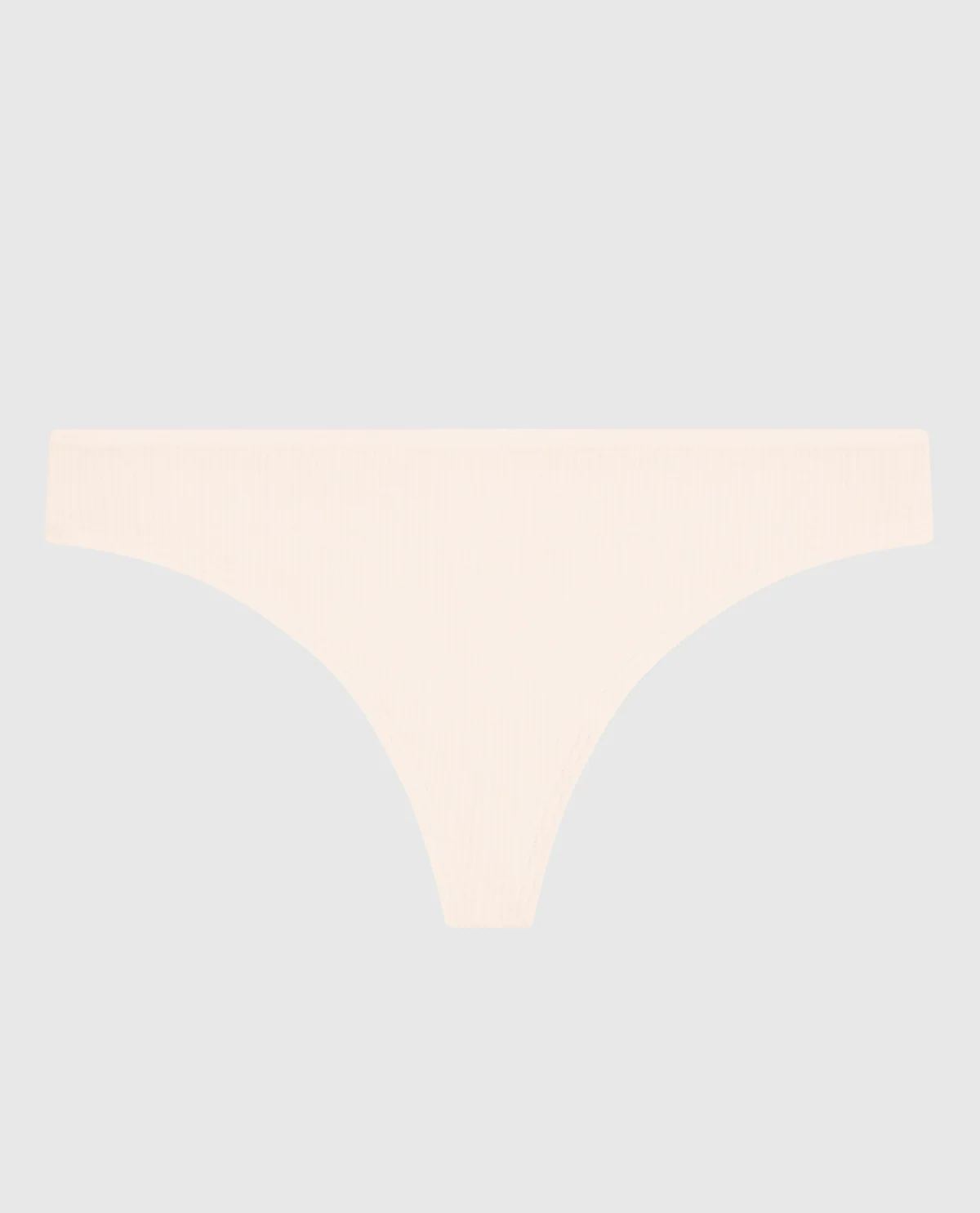 Ribbed Thong Panty in Ivory Dawn - Image 4