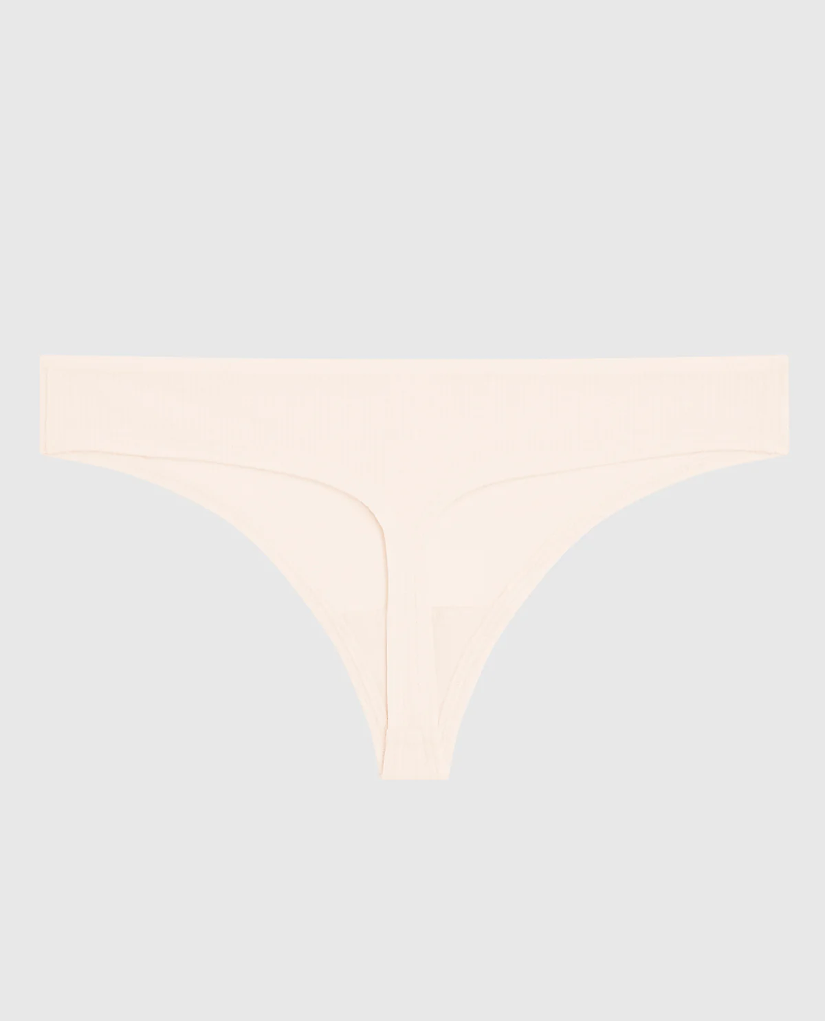 Ribbed Thong Panty in Ivory Dawn - Image 5