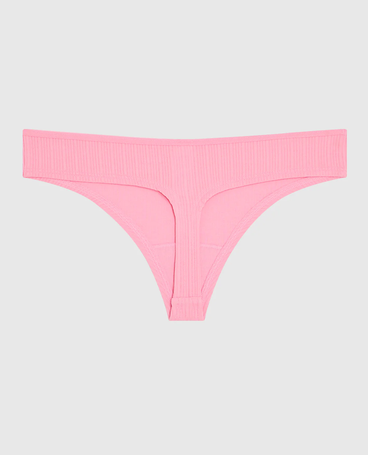 Ribbed Thong Panty in Make Me Blush - Image 5