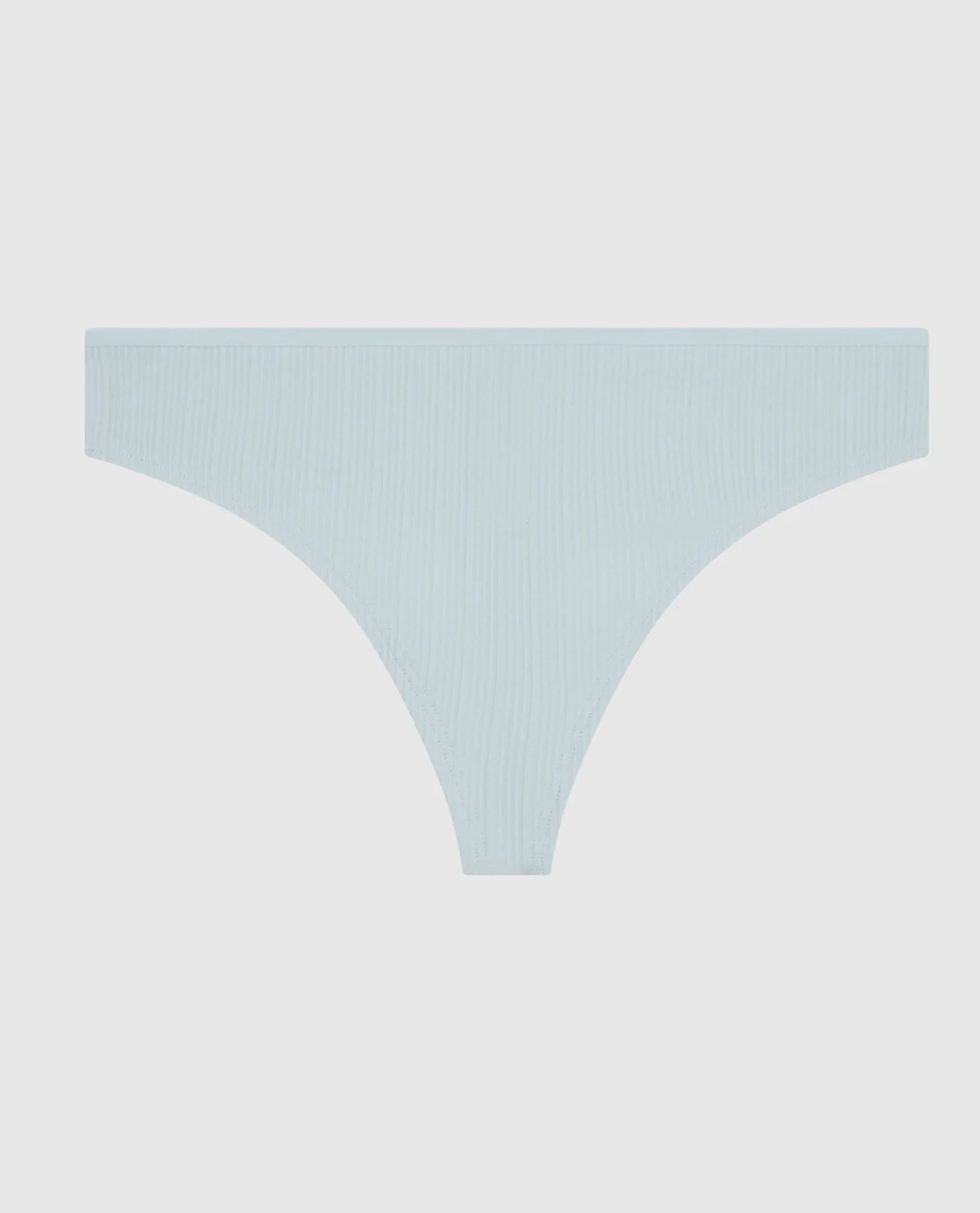 Ribbed Thong Panty in Vista Blue - Image 4