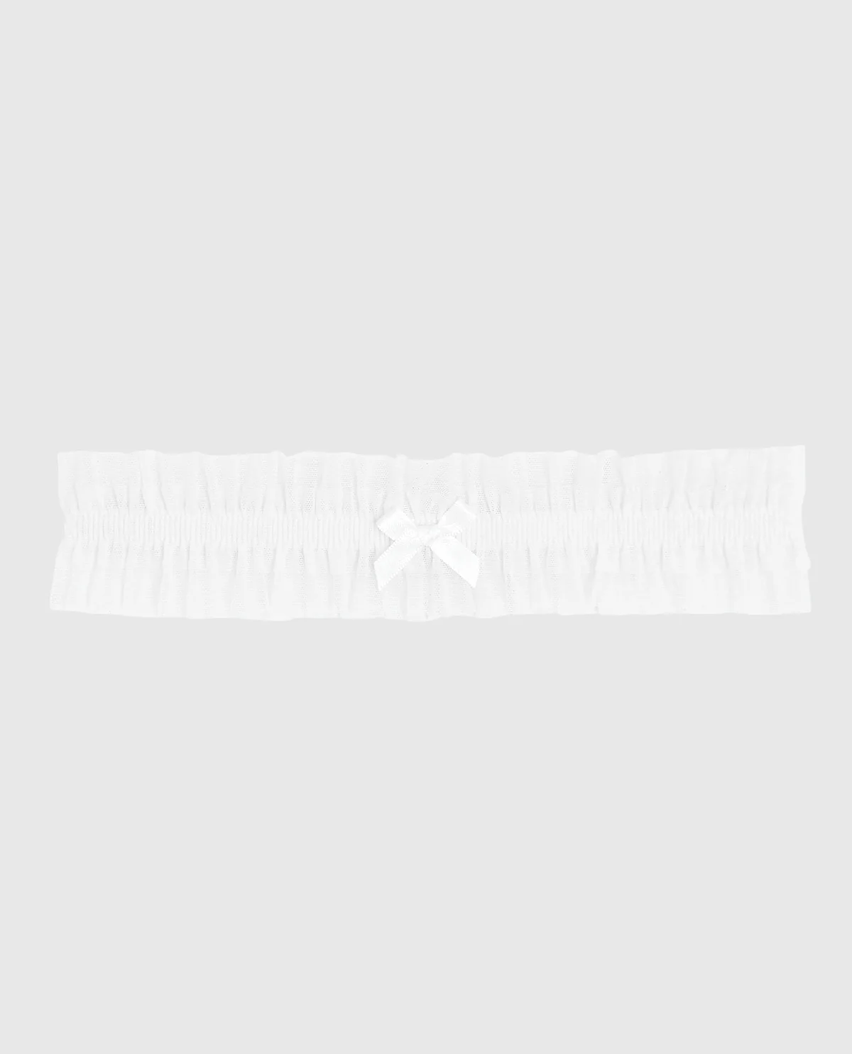 Ruffle Thigh Garter in Ivory - Image 2
