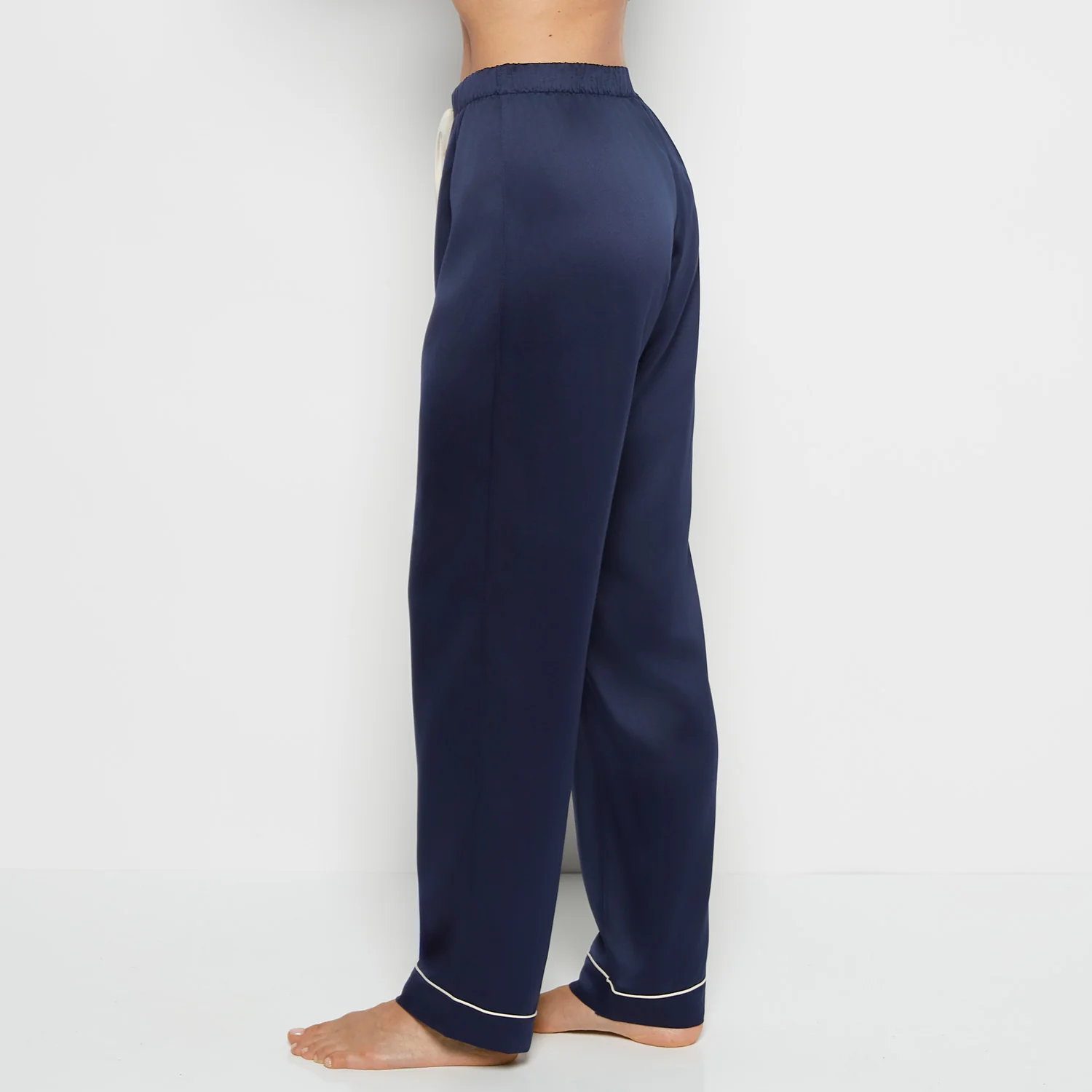 Satin Sleep Top in Dress Blues - Image 4