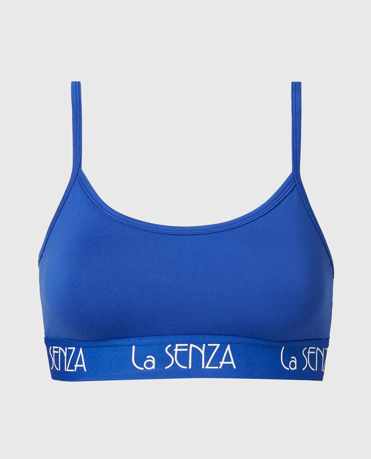 Scoop Bralette with Art Deco Band in Dazzling Blue - Image 4