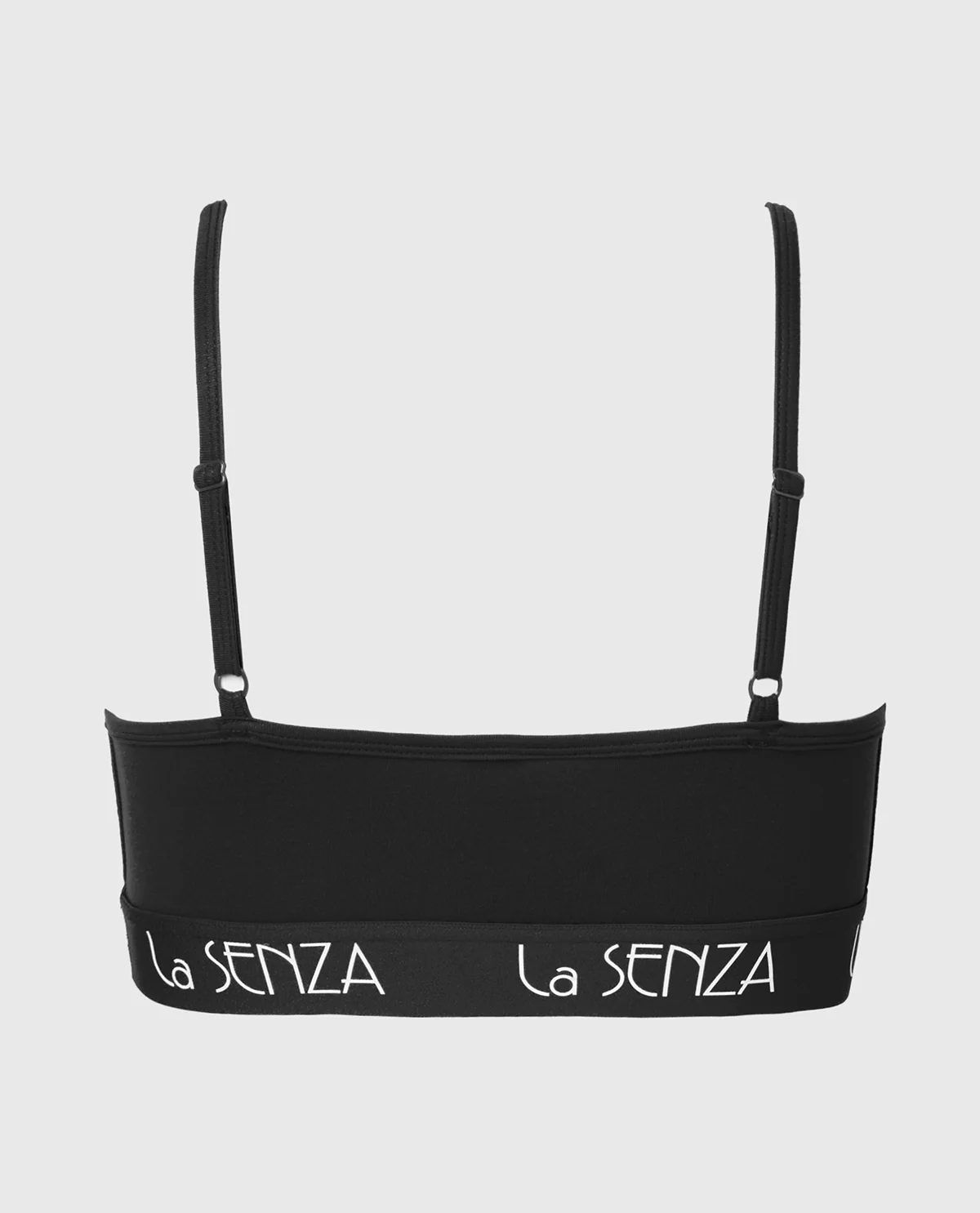 Scoop Bralette with Art Deco Band in Tuxedo Black - Image 5