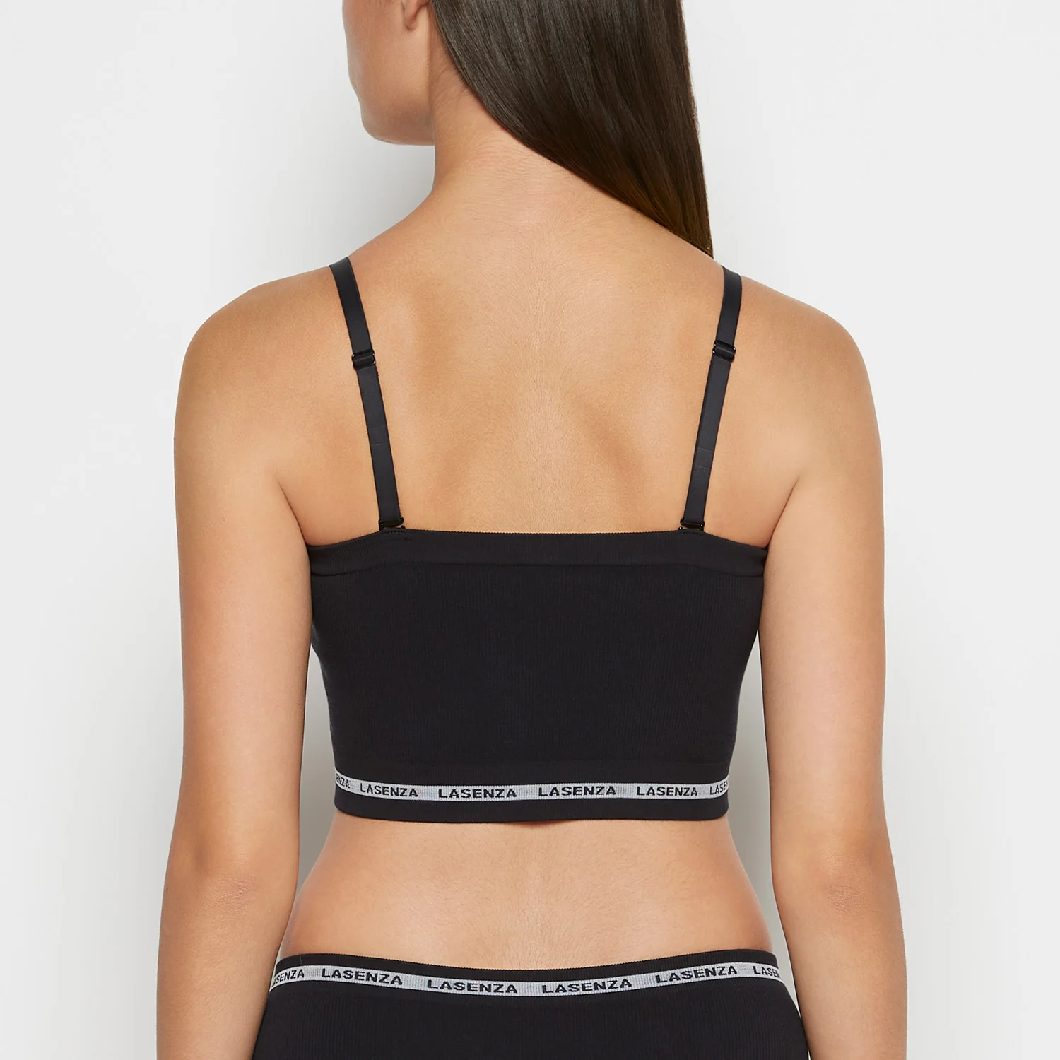 Seamless Bandeau in Tuxedo Black - Image 5