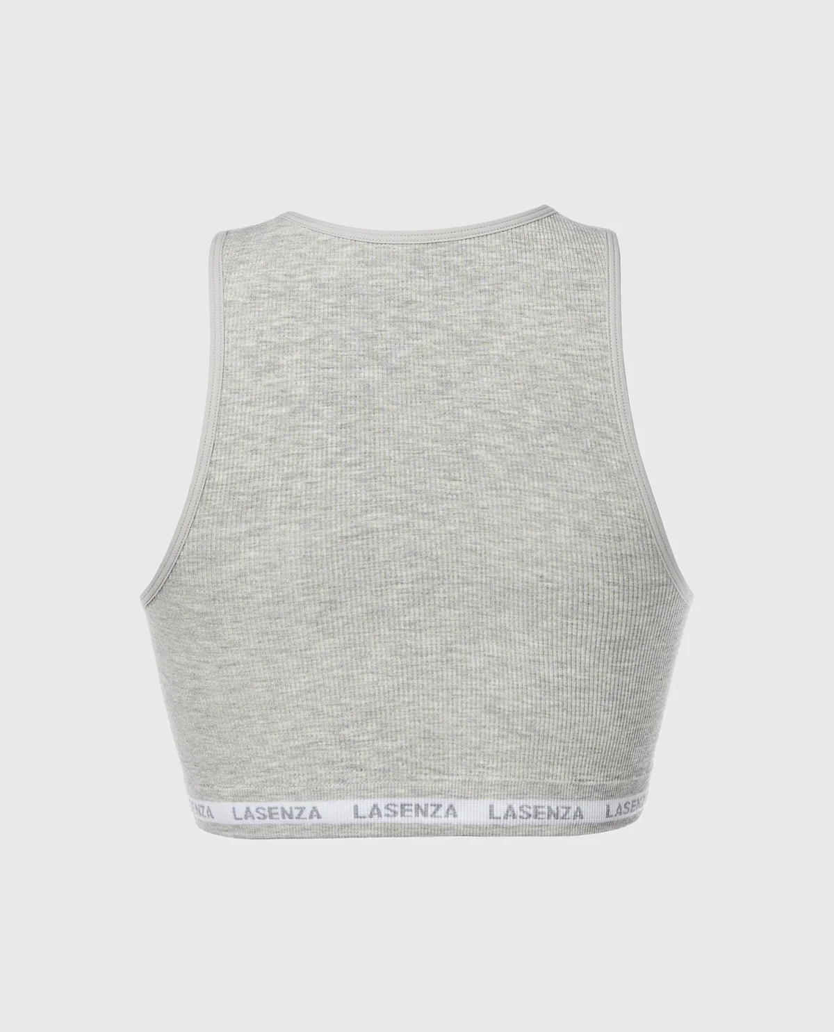 Seamless Crop Top in Heather Grey - Image 5