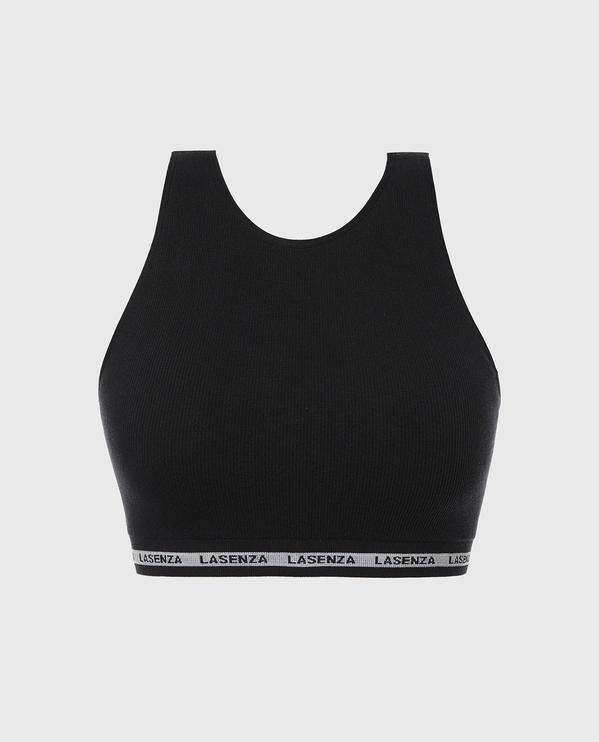 Seamless Crop Top in Tuxedo Black - Image 4