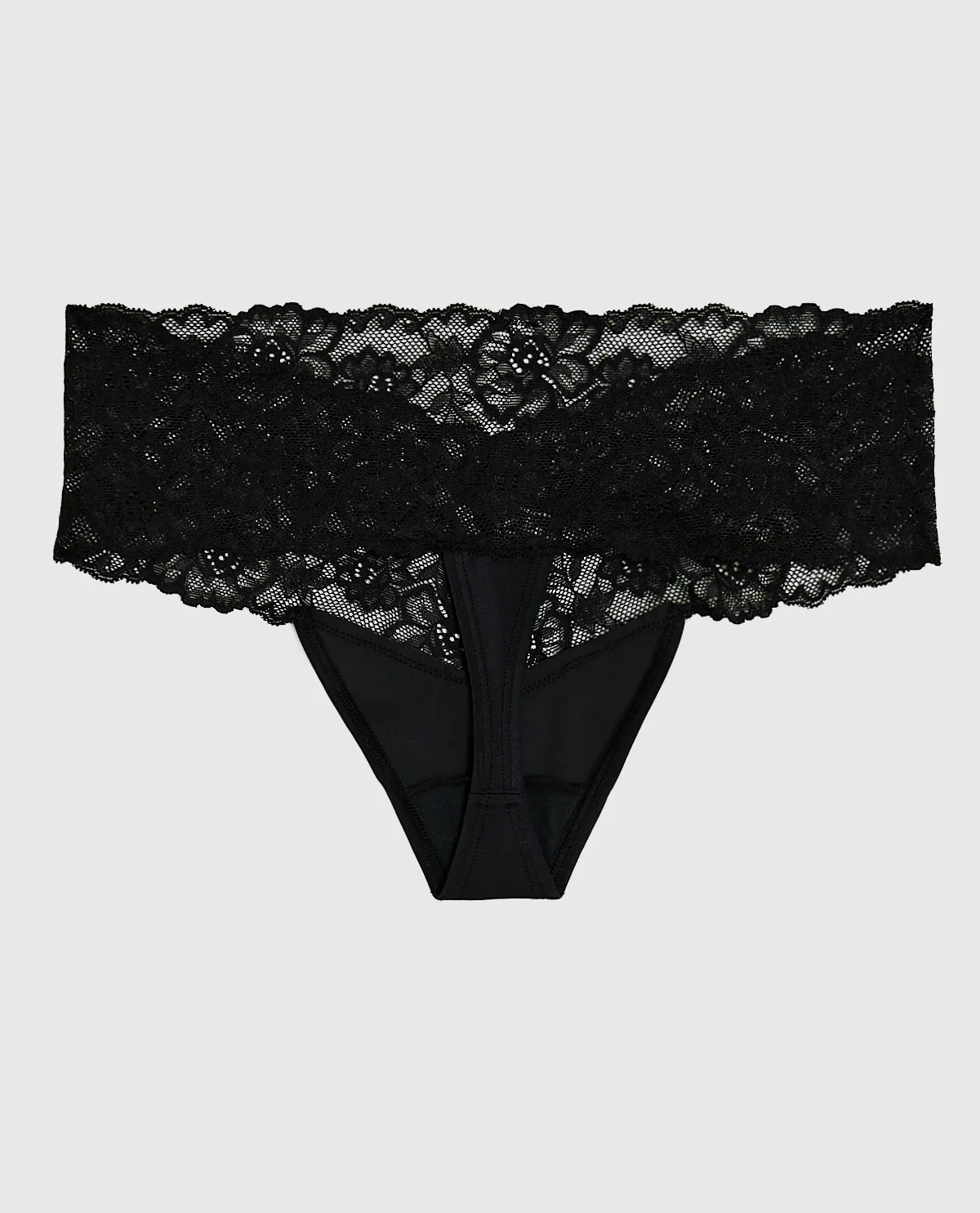 Sexy Lace Thong Panty in Black - Image 4