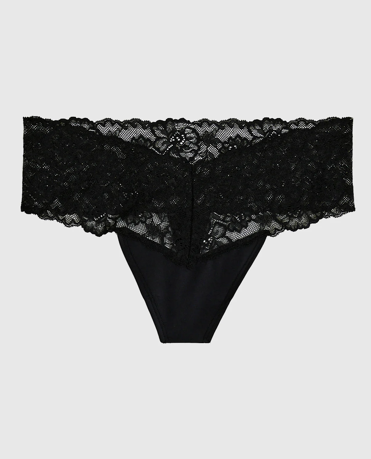 Sexy Lace Thong Panty in Black - Image 5