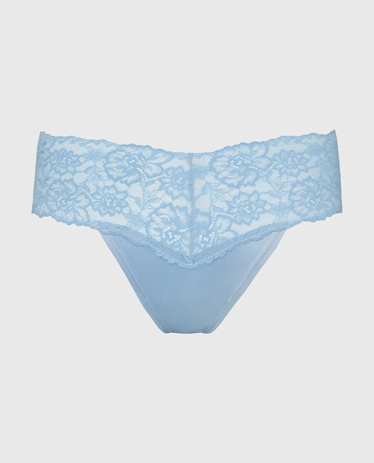 Sexy Lace Thong Panty in Glacier Lake - Image 4