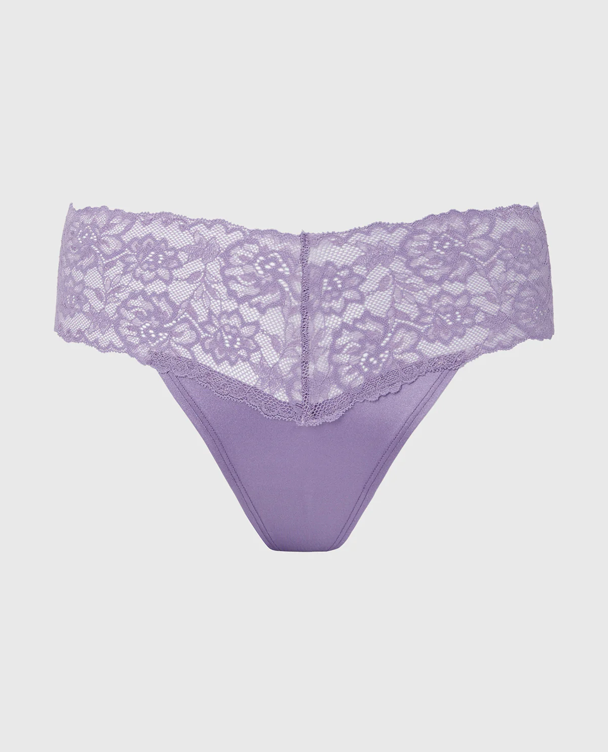 Sexy Lace Thong Panty in Purple Haze - Image 4