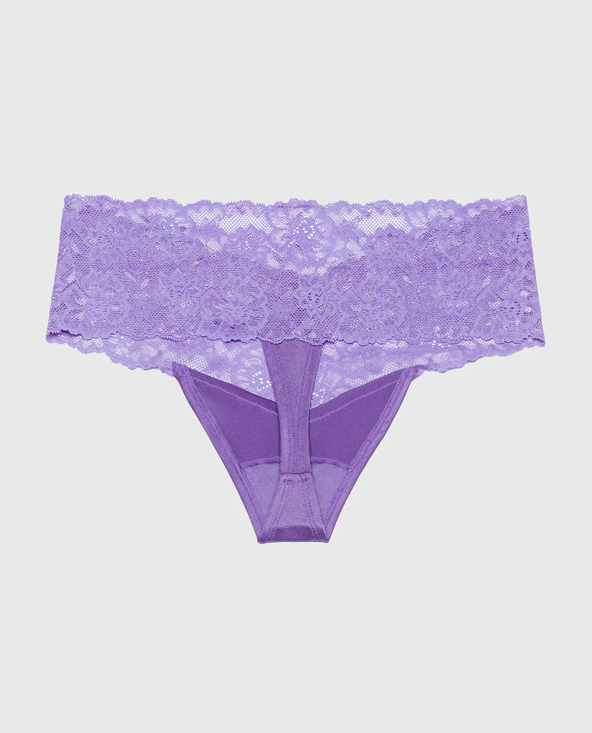 Sexy Lace Thong Panty in Purple Opulence - Image 5