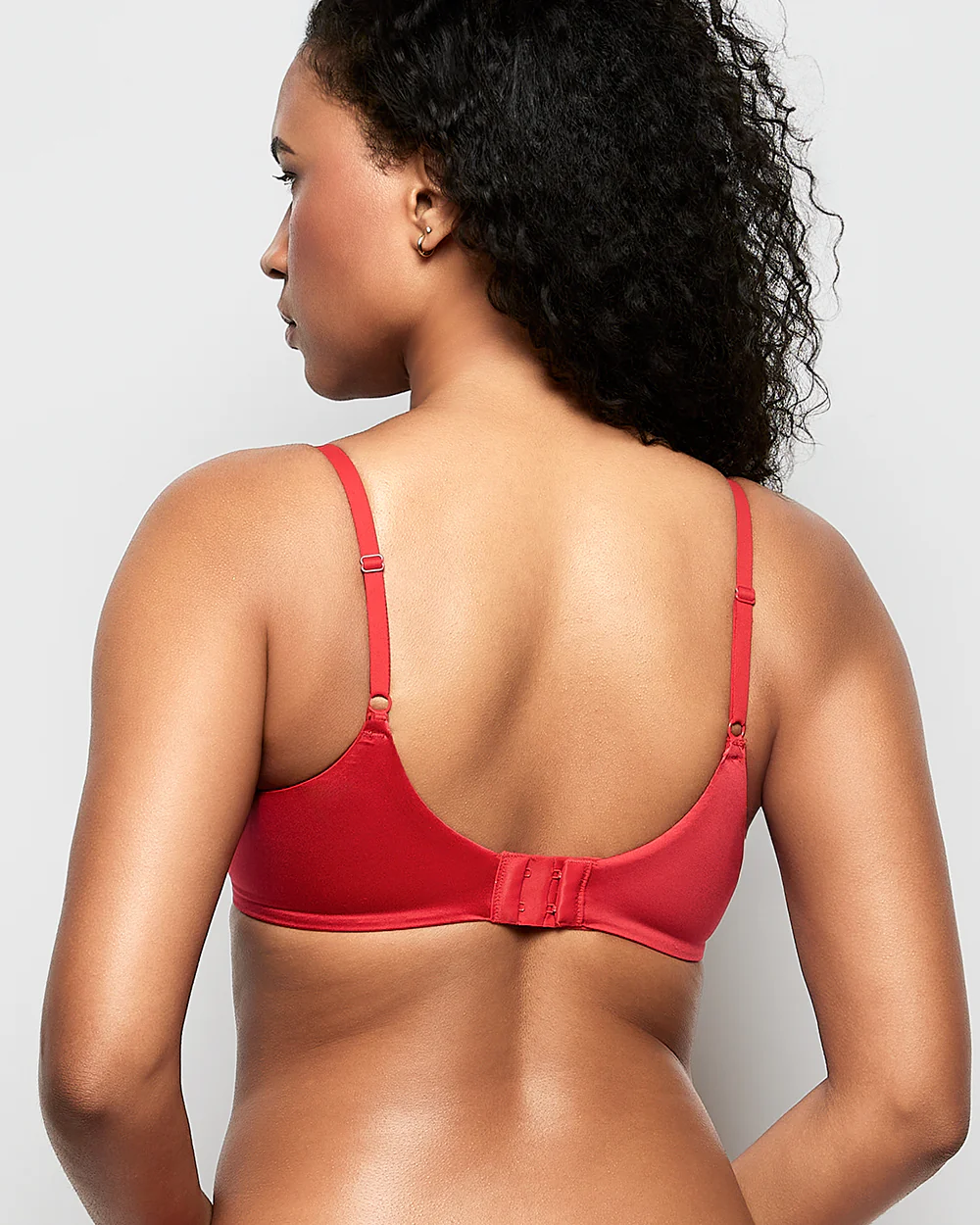 Comfort Lightly Lined Demi Bra in Cosmo Red - Image 3