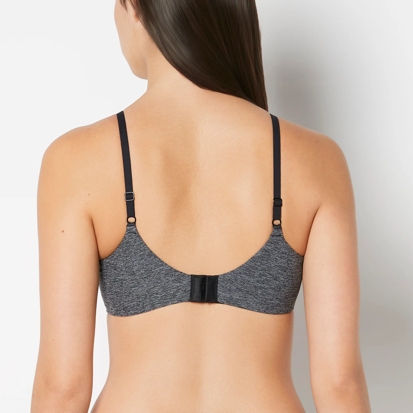 Smooth Comfort Lightly Lined Demi Bra in Tuxedo Black - Image 3