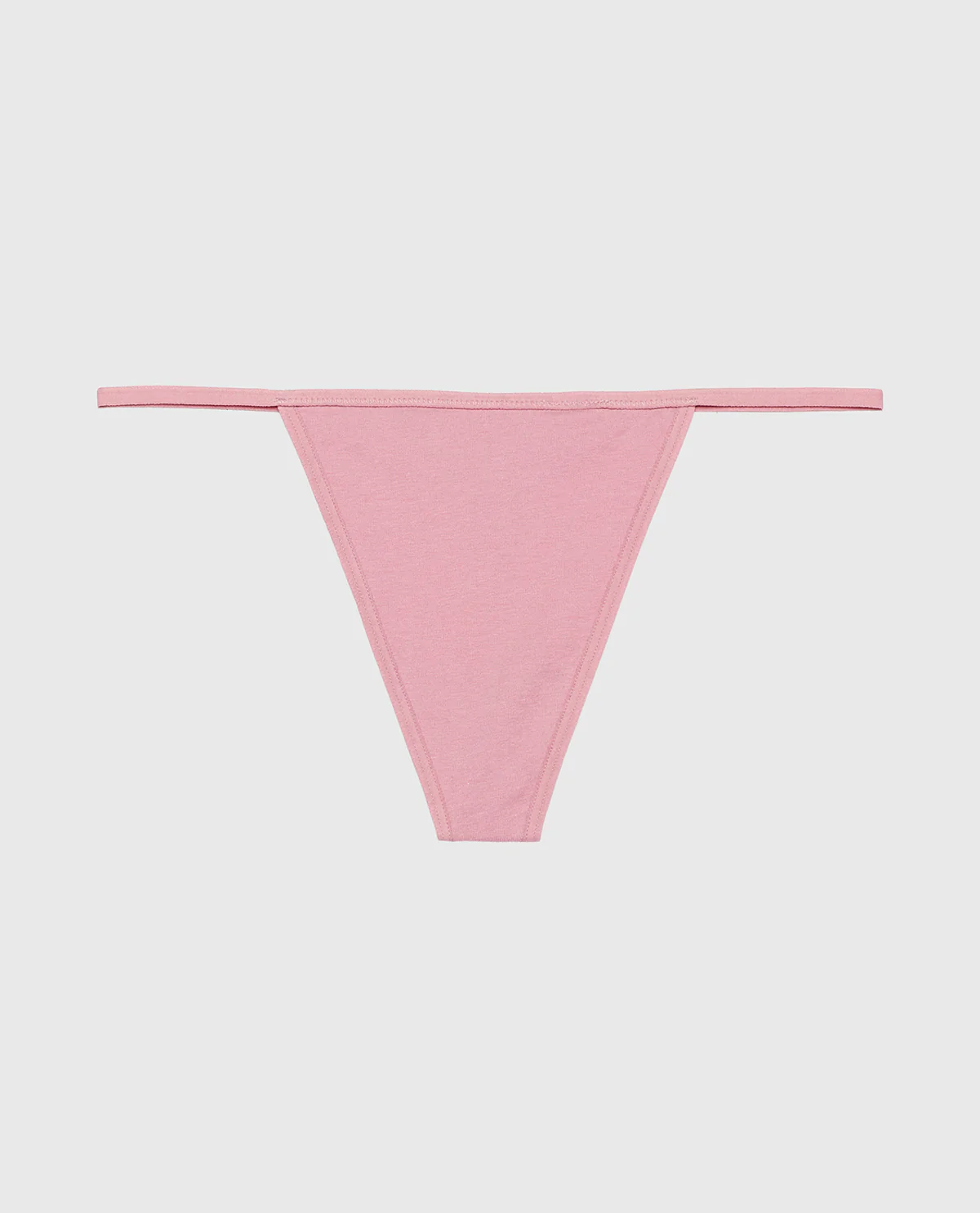 Smooth Cotton G-String Panty in Sheer Mauve - Image 4