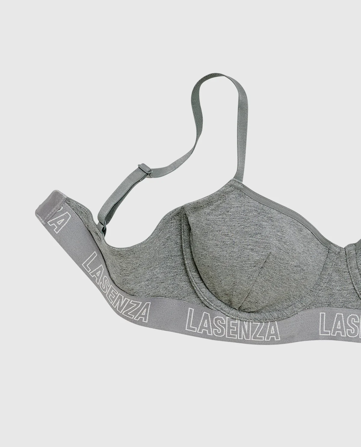 Smooth Cotton Unlined Balconette Bra - Image 2