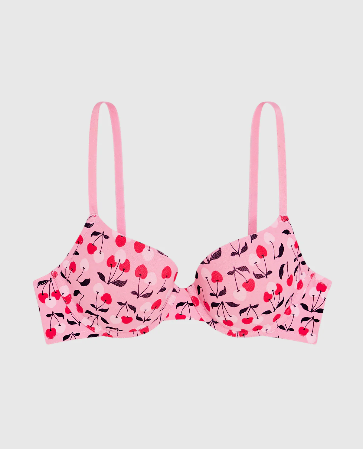 Smooth Lightly Lined Demi Bra in Cherry on Top - Image 4