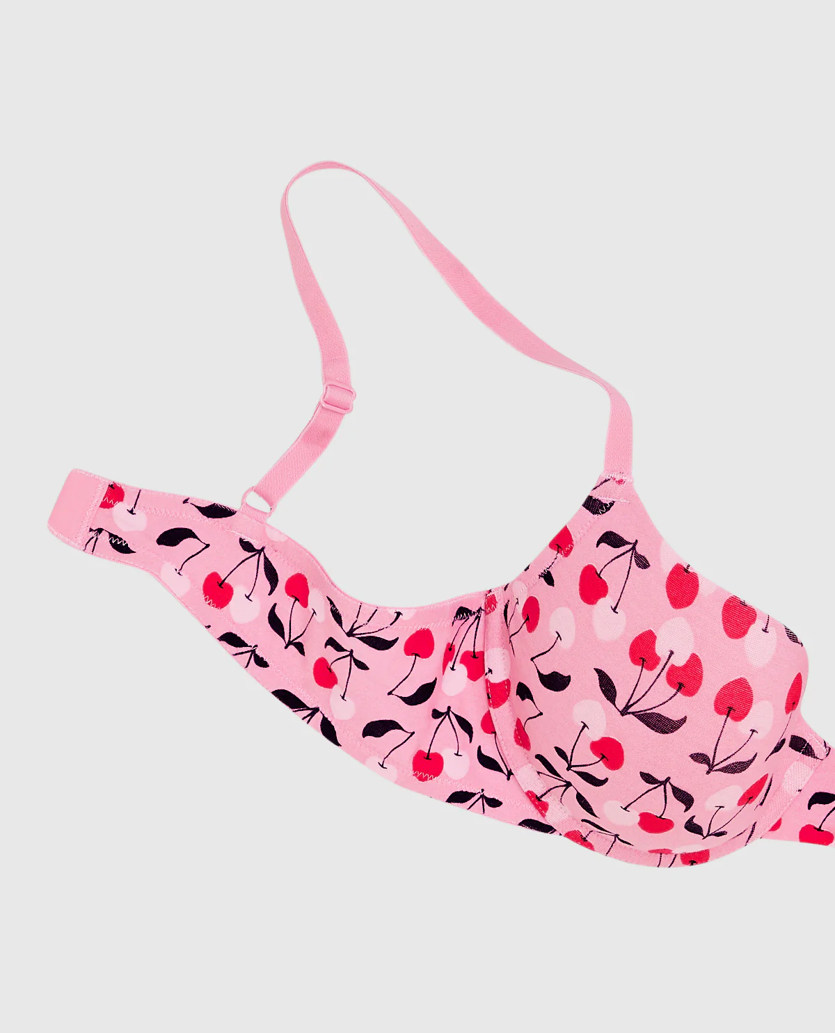 Smooth Lightly Lined Demi Bra in Cherry on Top - Image 5