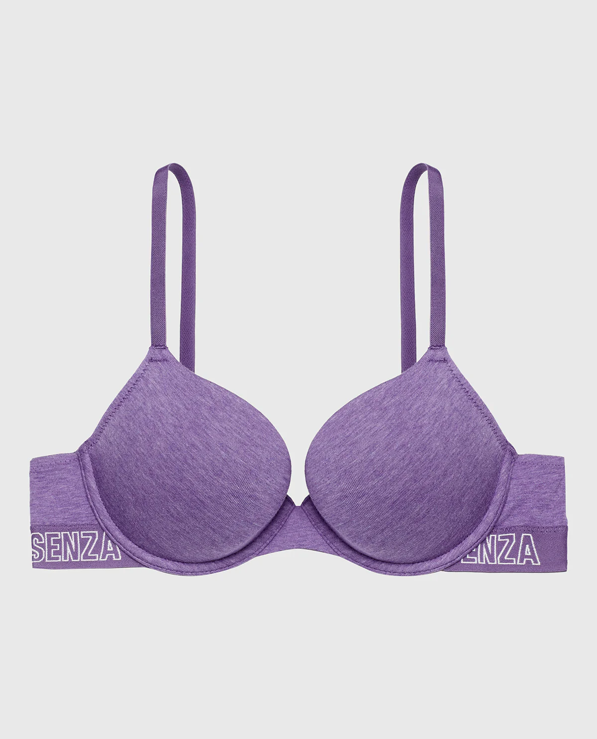 Smooth Lightly Lined Demi Bra in Purple Opulence Heather - Image 4