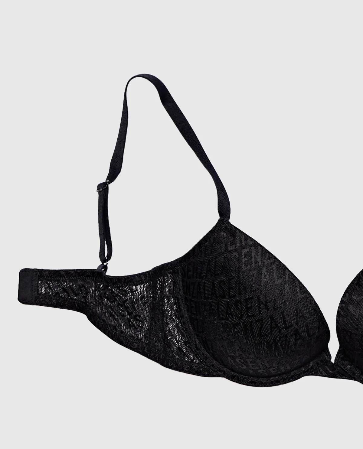 All Over Logo Push Up Bra - Image 2