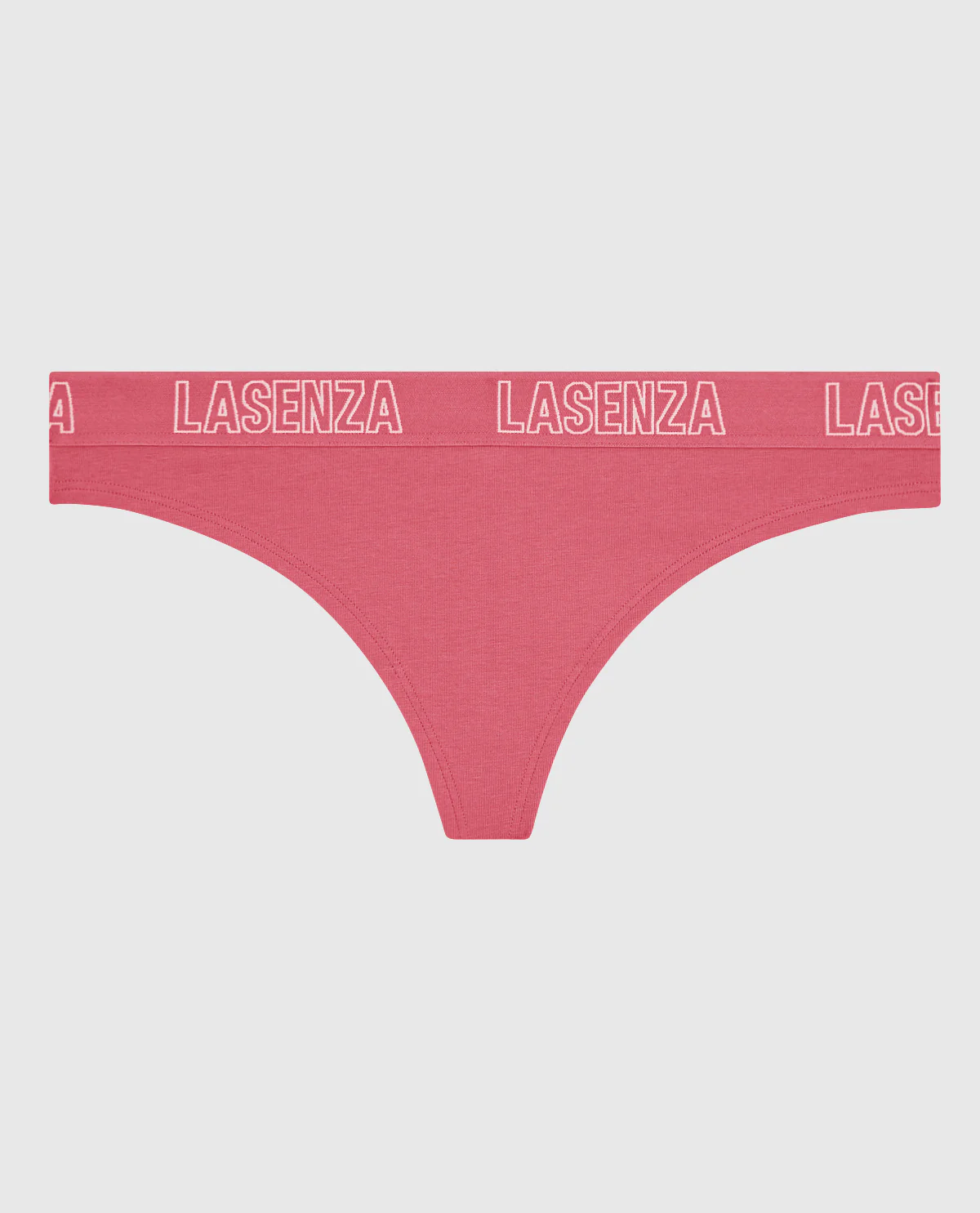 Smooth Thong Panty with Logo Band