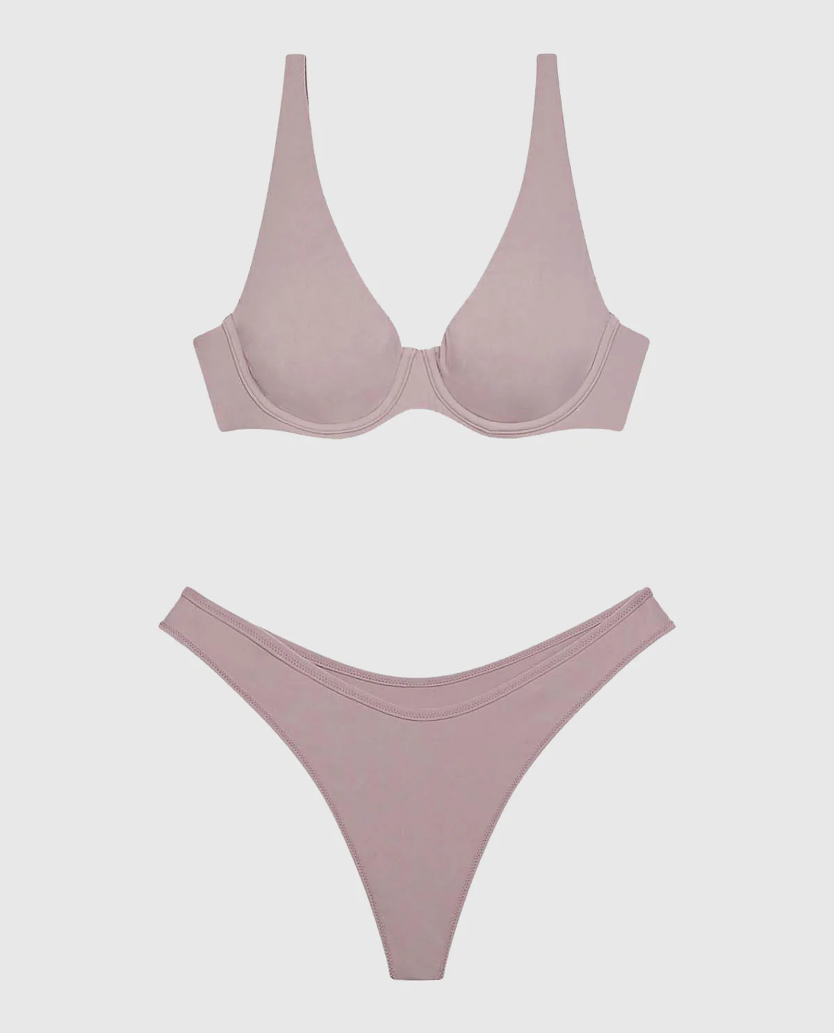 Smooth Unlined Microfiber Bra - Image 2