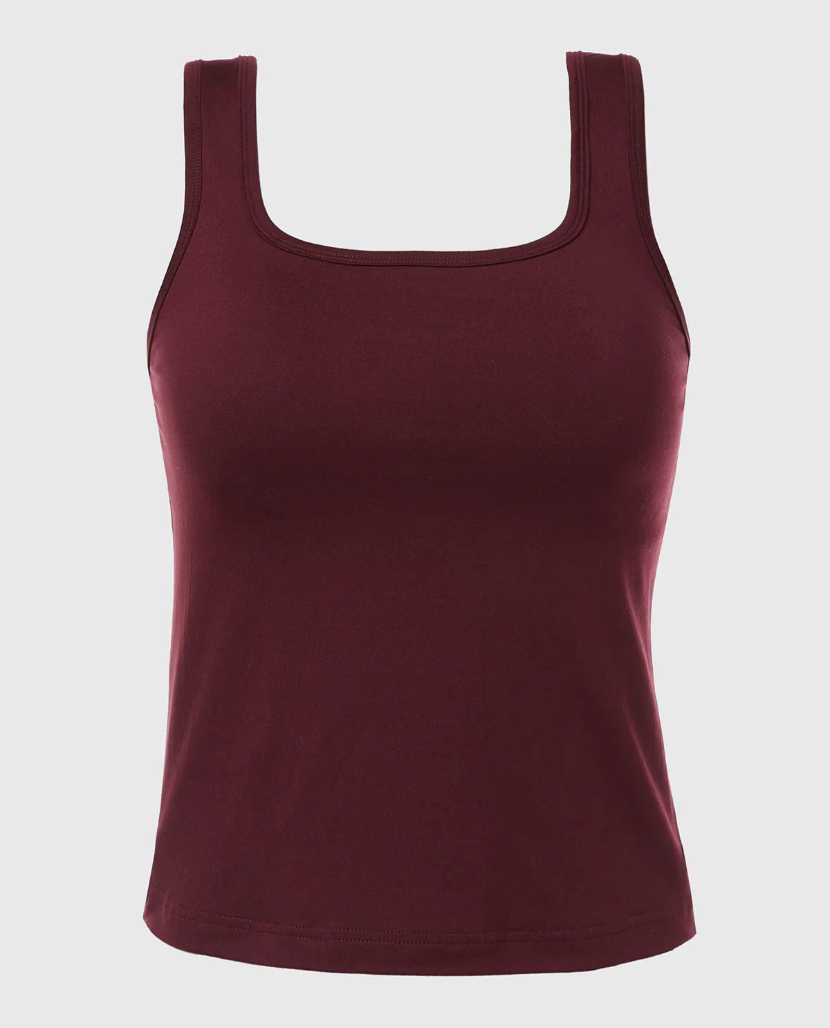 Square Neck Sleep Tank in Russian Ruby - Image 4
