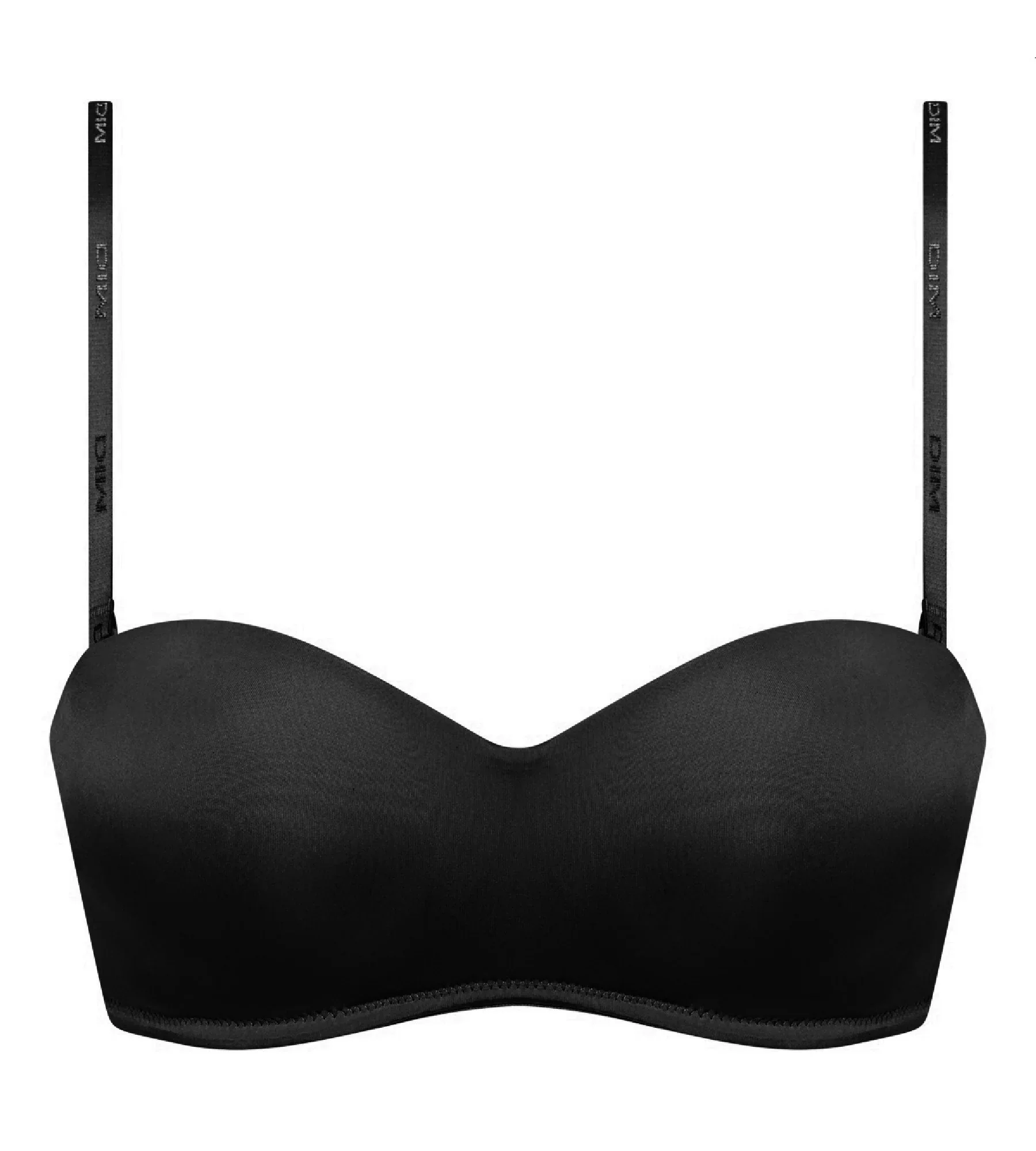 Strapless Non-Wired InvisiFree Bra in Tuxedo Black