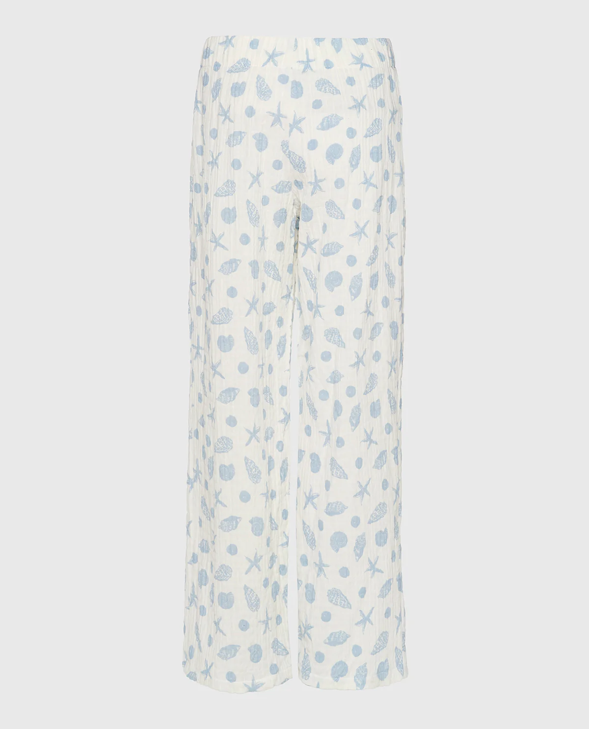 Textured Pajama Pants in She Sells Sea Shells - Image 7
